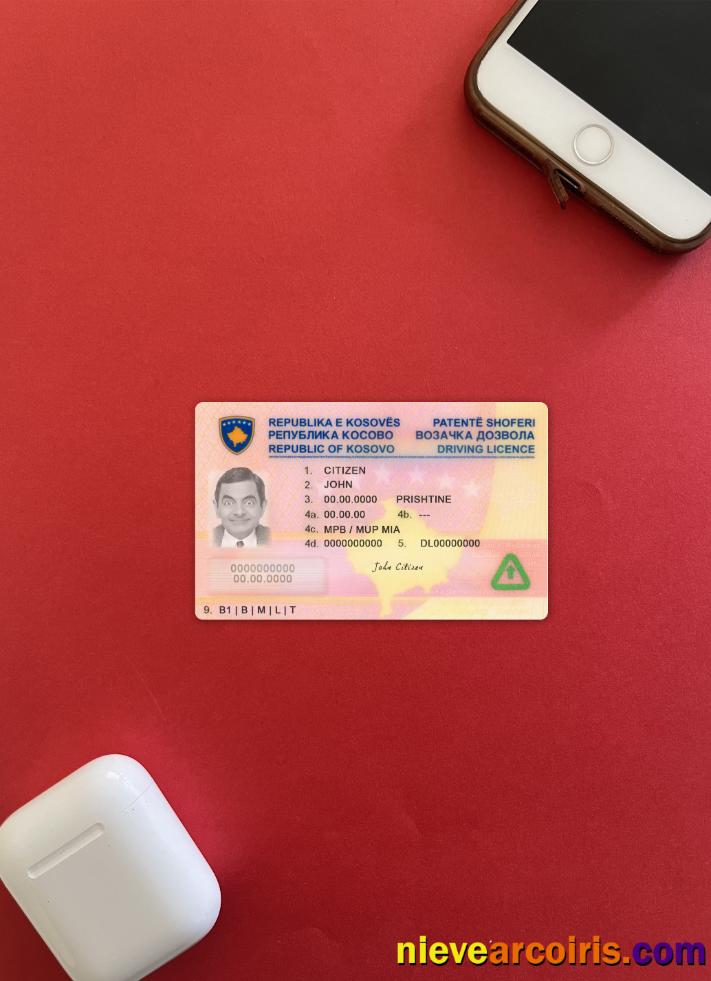 Kosovo driving license photolook